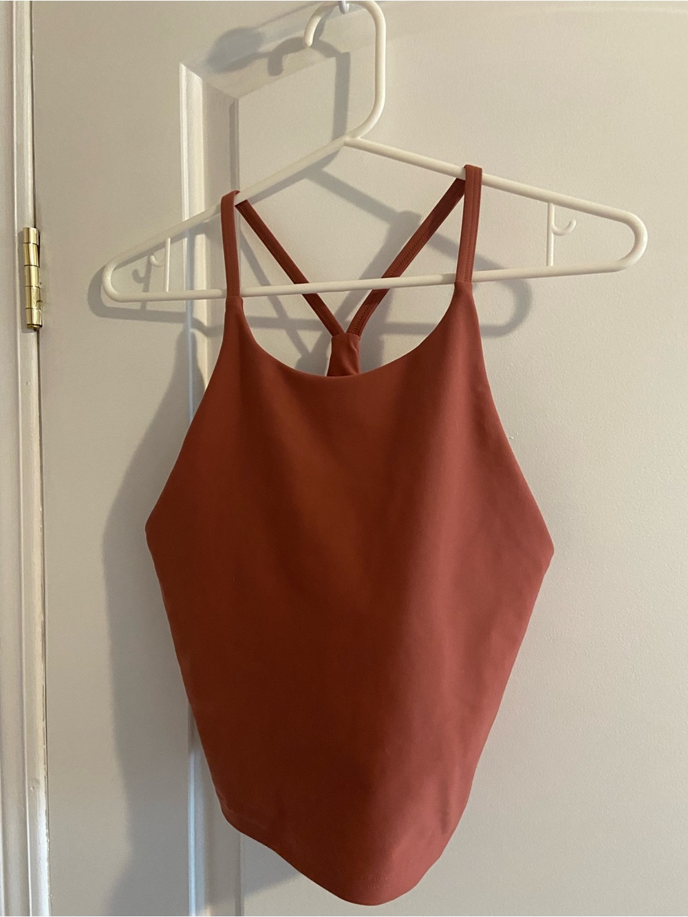 Old Navy Rust Red Cross-Back Tank Top